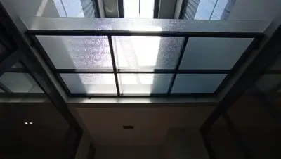 Kanopi kaca balkon Jagakarsa Bengkel Las Karya Adi