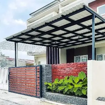 Kanopi alderon halaman depan Jagakarsa Bengkel Las Karya Adi