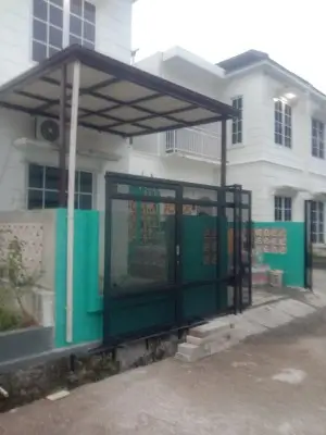 Kanopi alderon teras Cinere Depok Bengkel Las Karya Adi
