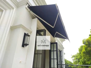 Kanopi kain teras Pondok Indah Bengkel Las Karya Adi