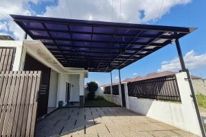 Kanopi rumah minimalis Cilandak – Bengkel Las Karya Adi