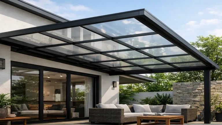 Kanopi atap solarflat Jakarta Selatan oleh Bengkel Las Karya Adi