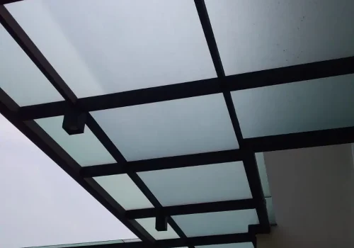 Kanopi kaca teras Cinere Depok Bengkel Las Karya Adi