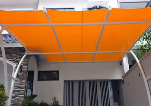 Kanopi membran Bengkel Las Karya Adi Jakarta Selatan